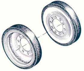 M24/M41/M42 Road Wheel